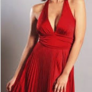 🌻 Red Marilyn Monroe Inspired Cocktail Dress